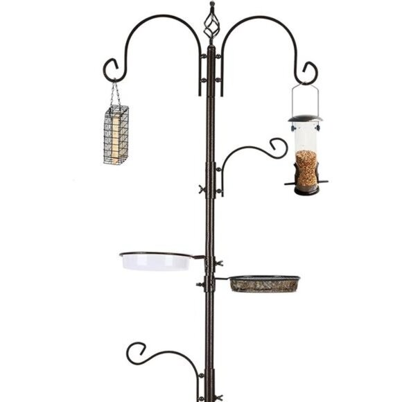 Bird Feeding Station Kit Bird Feeder Pole Bird Feeder Hanging Kit Multi Feeder - Picture 1 of 7